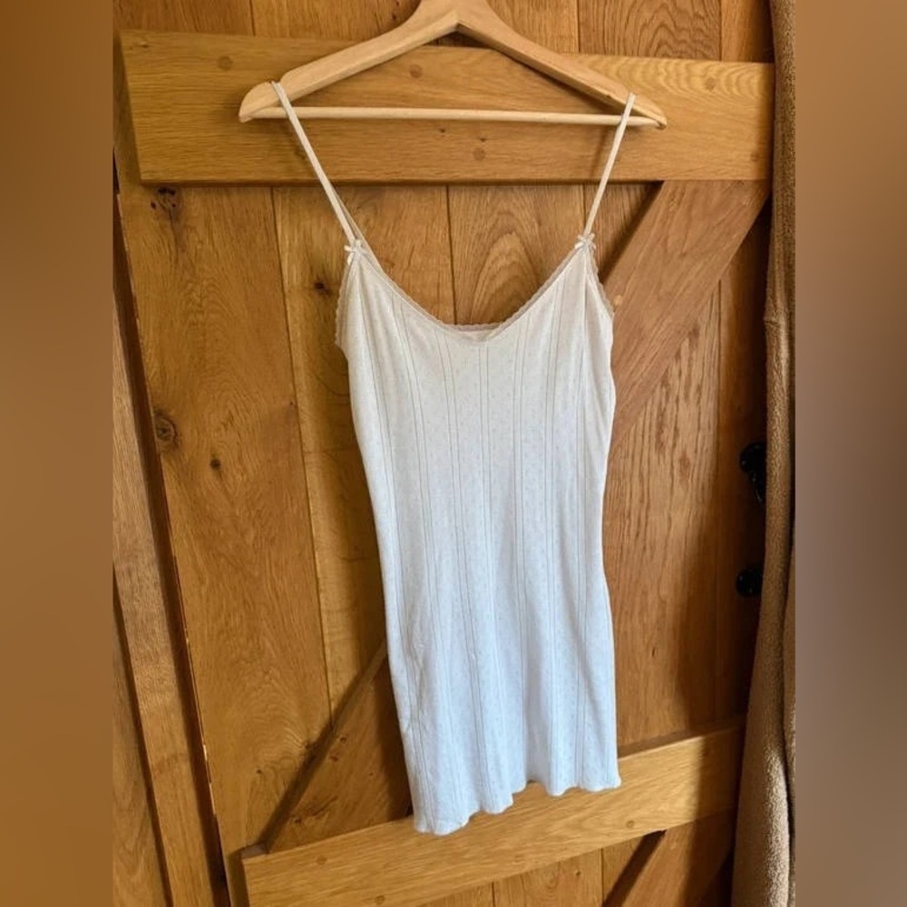 Elegant White Spaghetti Strap Top